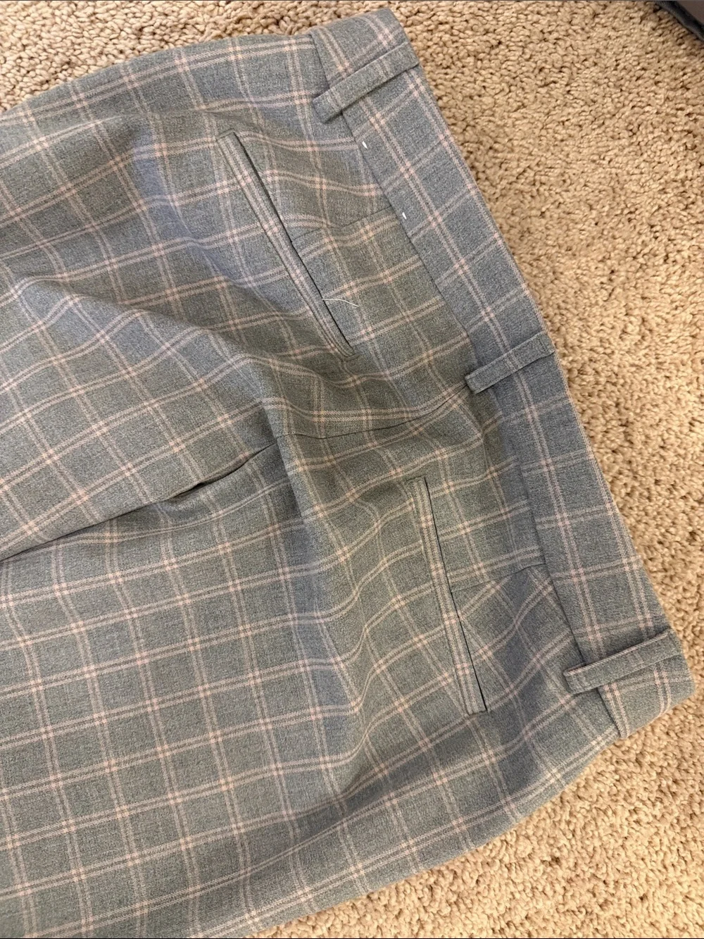 Women’s Gray Plaid Boot Cut Pants